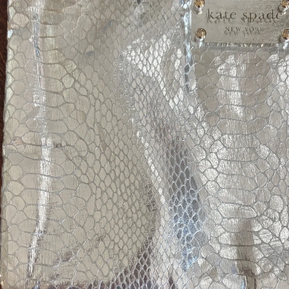 Kate Spade Foiled Again Gia crocodile clutch 10 x 7.5 #0215